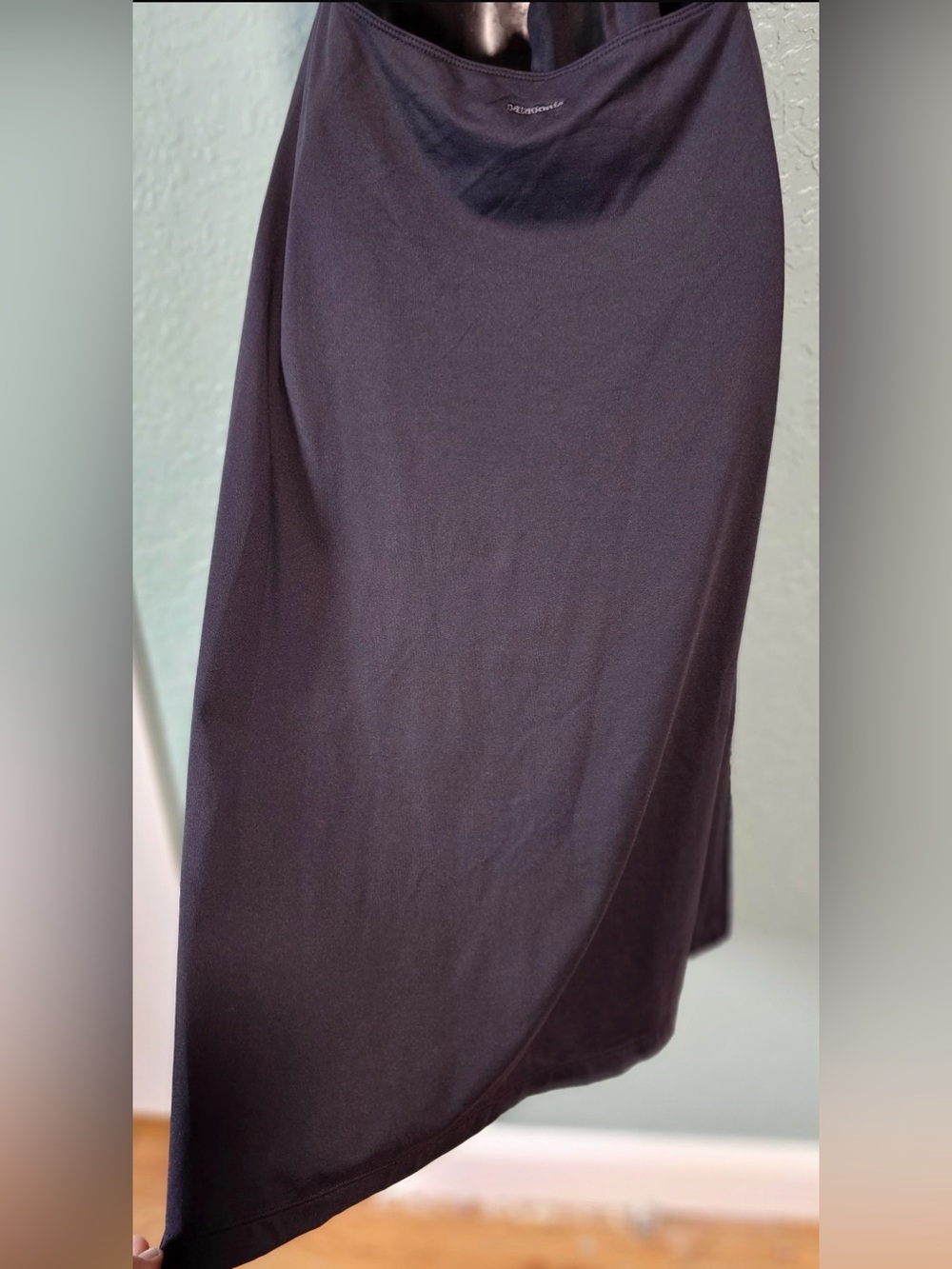 Patagonia Morning Glory Black Halter Open Back Dress L - Picture 6 of 9